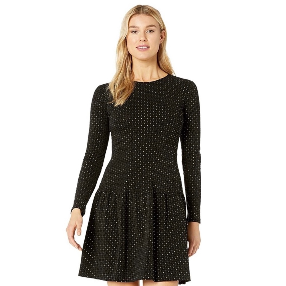Michael Kors Black Long Sleeve Sheath Dress